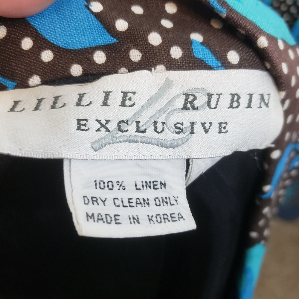VTG Rare Lillie Rubin Suit 100% Linen EUC - Picture 2 of 5